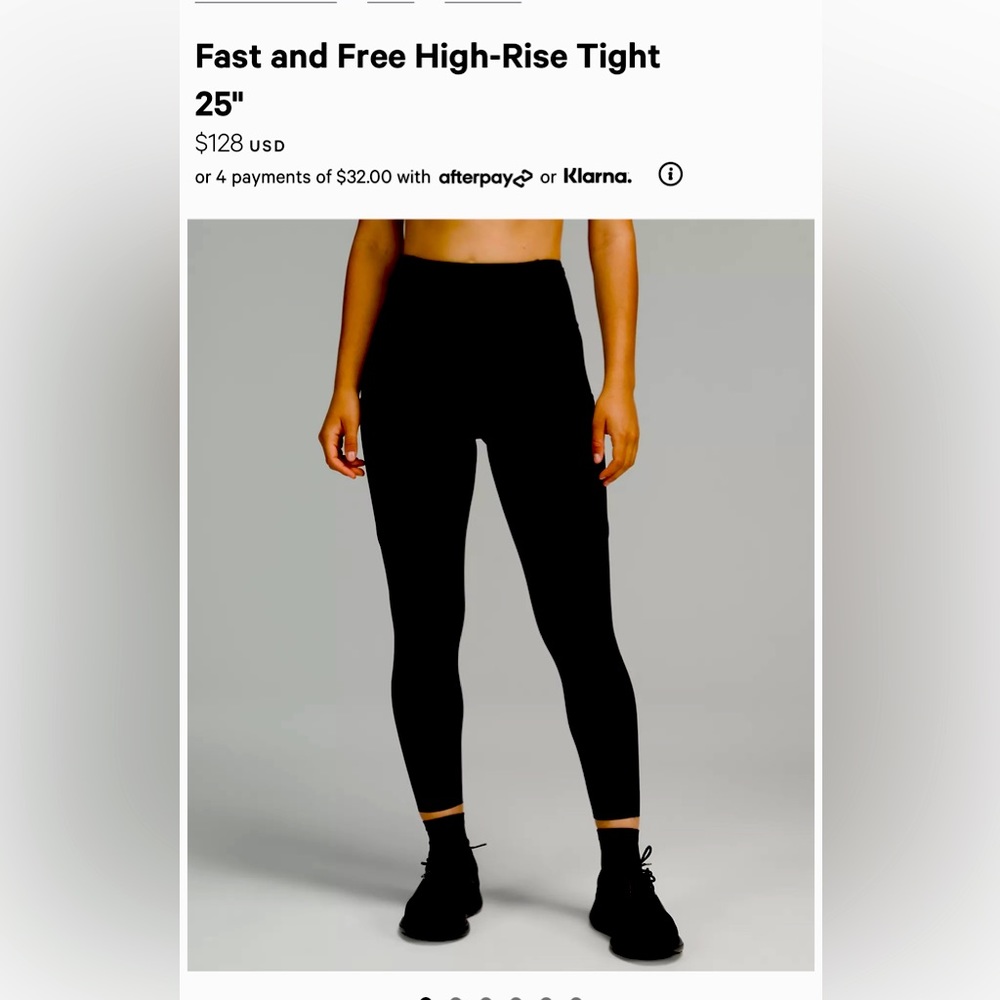 🛑 SOLD🛑Lululemon Fast and free High Rise leggings size 8